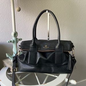 Kate spade ♠️ New York Black leather shoulder and Crossbody bag